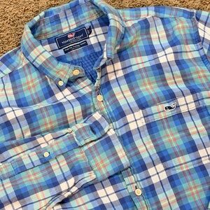 Vineyard Vines Men's Multicolor Plaid Shirt
